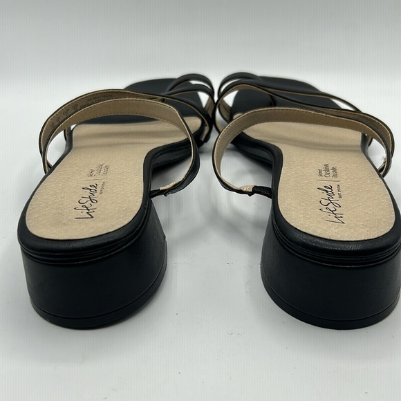 Life Stride Black Jasmine Soft System Strappy Sandals Size 11 New with tags! - Picture 4 of 7